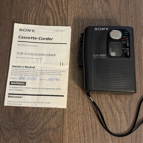 Sony tcm 359v - tcm-359v, cassette-corder