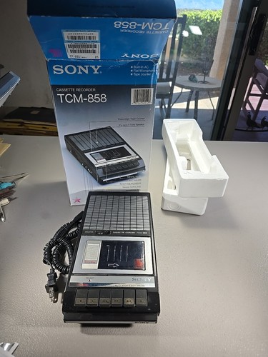 Sony cassette corder tcm - corder, tcm-858