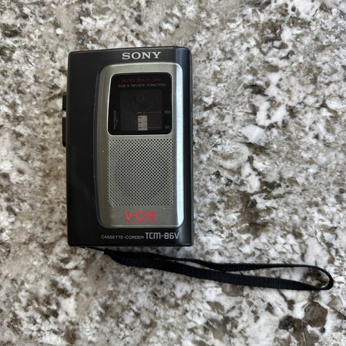 Sony tcm 86v handheld cassette - sony,